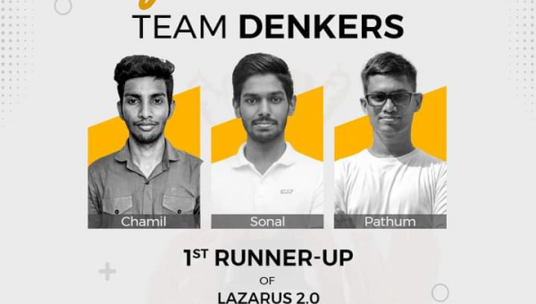 ANNOUNCING THE 1ST RUNNER-UP OF LAZARUS 2.0 – TEAM DENKERS